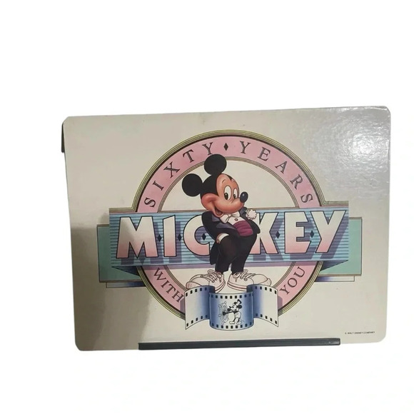 Vintage Disney Mickey Mouse Sixty Years With you Study Lap Desk Tray RARE - Picture 9 of 9